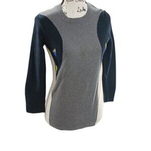 JOE Fresh Sweater Knit Crew Neck Pop Art Penguins Casual Womens Size Small